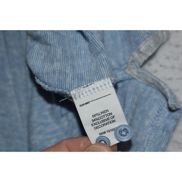 Johnnie-O Golf Polo Shirt Performance Mens Large Linen Blend Hangin' Out - Picture 3 of 8